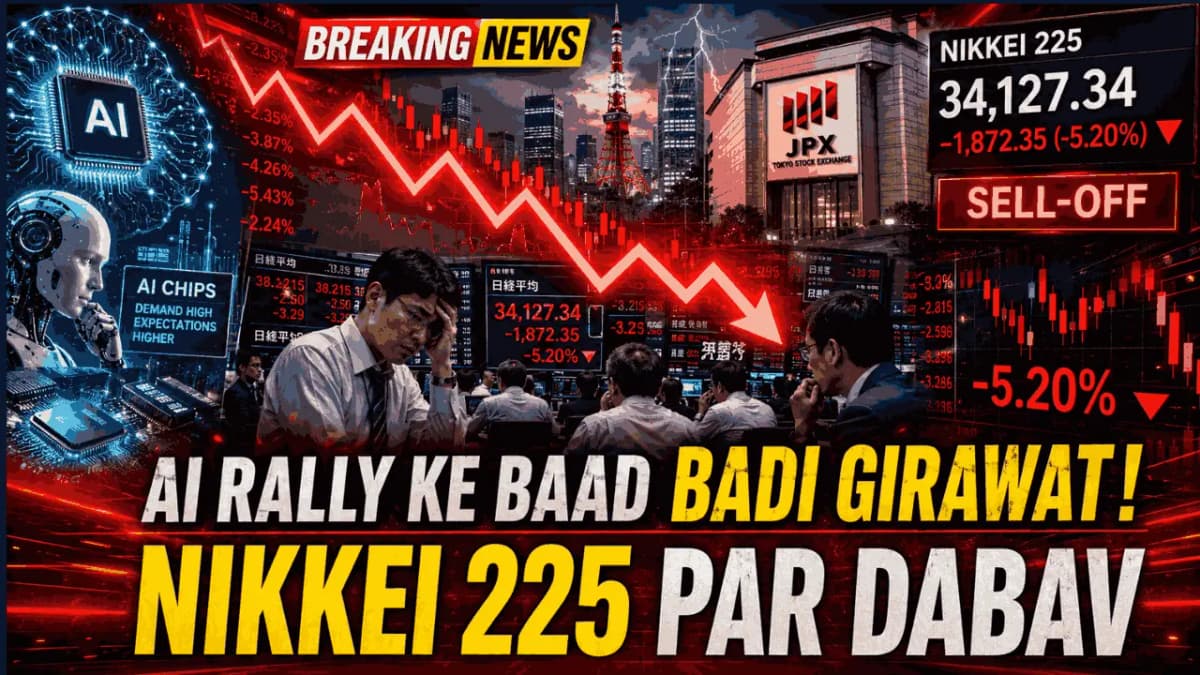 Nikkei 225 Forecast: AI शेयरों की कमजोरी से जापानी बाजार पर संकट के बादल