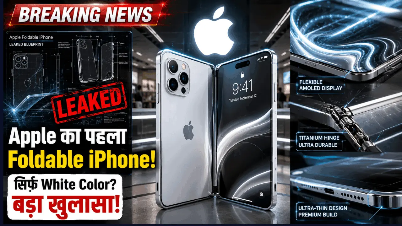 Apple Foldable iPhone: सिर्फ White Color में आएगा Apple का पहला फोल्डेबल iPhone? लीक रिपोर्ट ने बढ़ाई फैंस की उत्सुकता